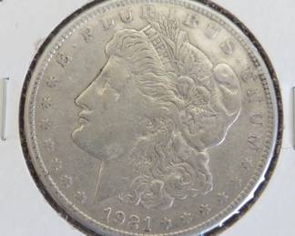 Lot 44. 1921 S Morgan Silver Dollar