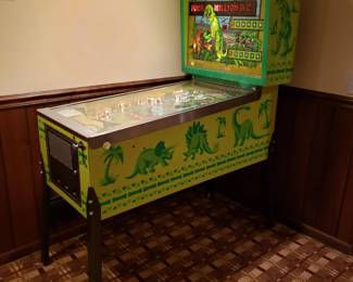 Vintage Bally Four Million BC pinball machine, working but needs service, ball eject appears to be stuck