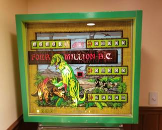 Vintage Bally Four Million BC pinball machine, working but needs service, ball eject appears to be stuck