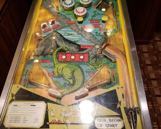 Vintage Bally Four Million BC pinball machine, working but needs service, ball eject appears to be stuck