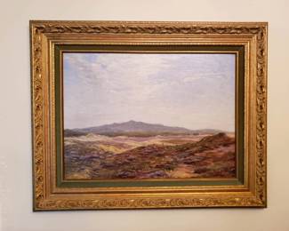 Vintage oil painting by Christian Lyngbo (1871-1968)