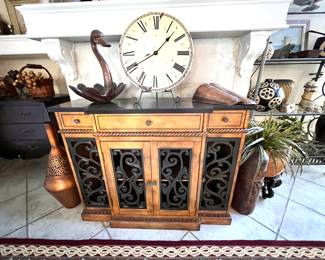 Wood & Metal Cabinet - Decor..