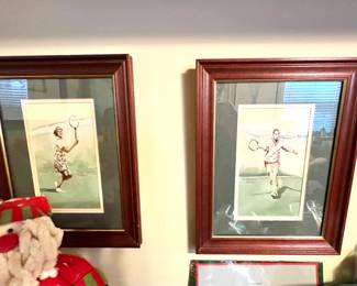Framed Art - Tennis Players 