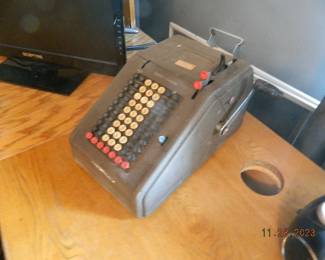 vintage adding machine