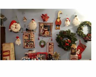 Christmas decorations - hand painted and collectibles 