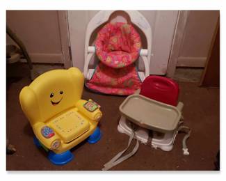 Toddler and baby seats and high chair