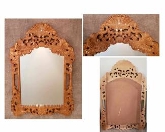 Beautiful hand carved mirror 