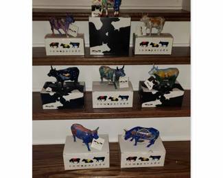 Cow parade collectibles - all in boxes and no damage 