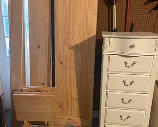 Barn Door, Lingerie Chest & Tray Tables