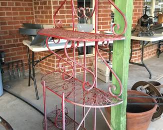 Unique vintage metal stand