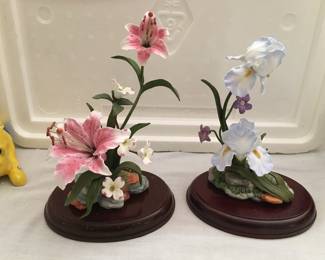 Lenox Iris & Lily figurines