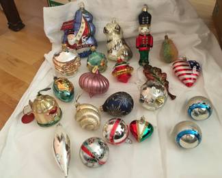 Hand-blown glass ornaments