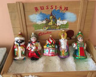 Russia glass ornaments