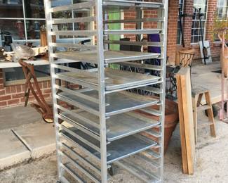 Commercial stainless trays w/stand