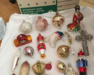 Handblown glass ornaments