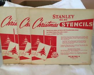 Vintage Stanley Christmas stencils