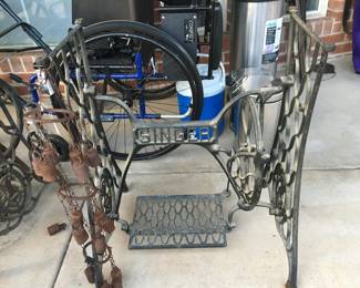 Singer cast iron stand