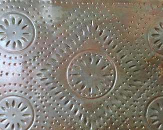 Punched tin folding screen TLC