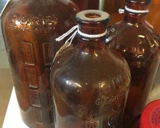 Amber bottles