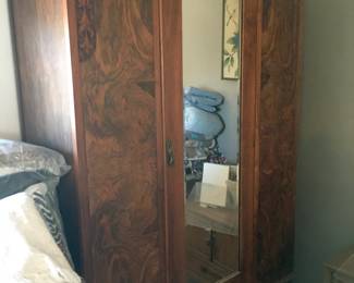 Antique armoire carved VGC