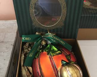 Waterford Harvest Pumpkin ornament