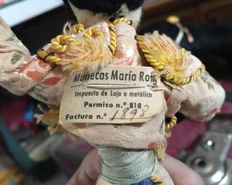 Maria Roig matador doll numbered