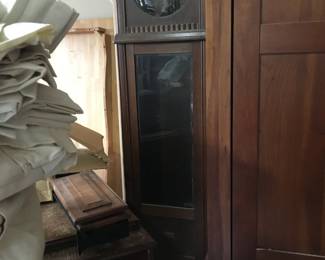 Late 1800s grandfather clock cabinet