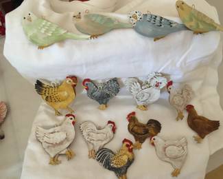 Handmade paper animal ornaments