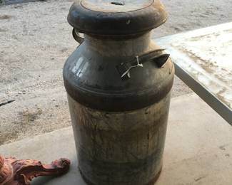 Old milk can