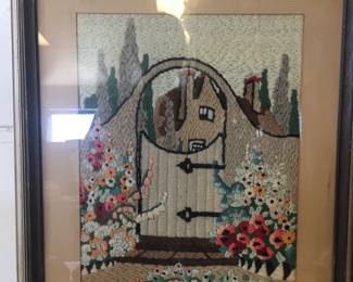 Framed needlepoint