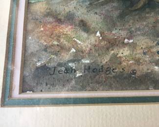 Signed Jean Hodges