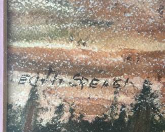 Signed Edith Speasl watercolors