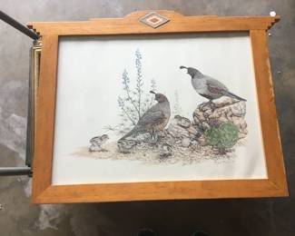 Gary Dixon water color quails