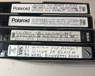 VHS tapes of racing