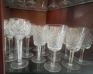 Waterford 8 water and 8 wine.  This is the ALANA pattern.