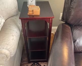 We all have that little nook where a good piece of storage is needed.  Nestled in between seating, or use as a bedside table or for towels in a bath - very practical. 