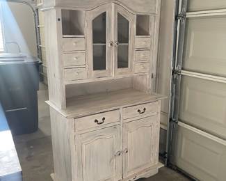 Painted wood hutch