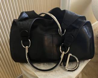 Christian Dior Black Leather purse