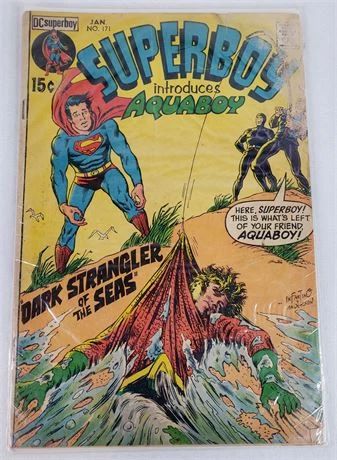 Lot 001   1 Bid(s)
Superboy No. 171 - 1971 - Superboy Introduces Aquaboy