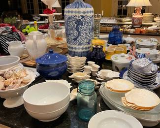 The array of glassware is endless.