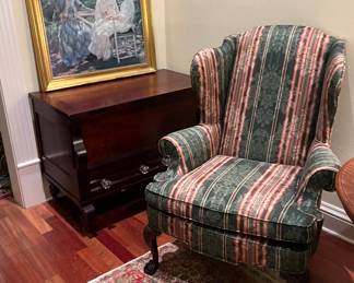 Take a look at the antique trunk in the back.  WOW!