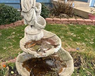 Waterfall birdbath