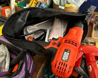 Black and decker electric drill with bag