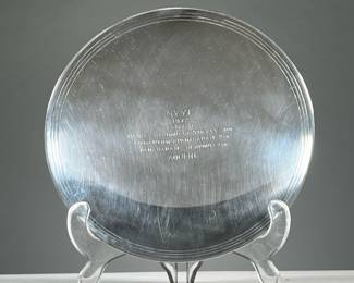 VINTAGE TIFFANY & CO. YACHTING TROPHY | Awarded to "AQUENE" for three races, Hadley Harbor - Nantucket / Edgartown - Padanaram / Padanaram - Newport. New York Yacht Club 1972, 8 in., 11.65 ozt
