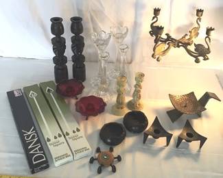 Elephant Candlesticks And More 