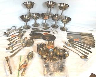 Silverplate, Nickle, Sterling Scrap