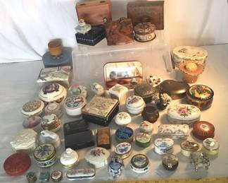 Trinket And Pill Box Collection