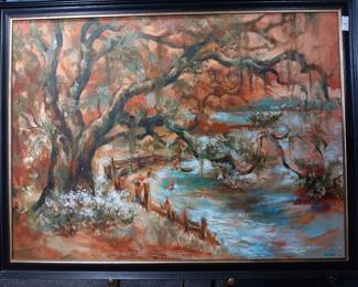 McIntosh Signed Oil River Scene