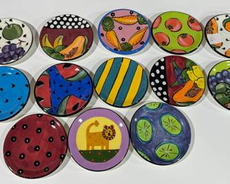 Pefi Hand Painted Costa Rican Plates