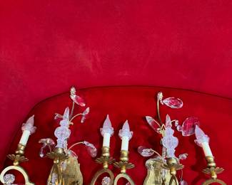 Crystal Candelabra wall Sconces